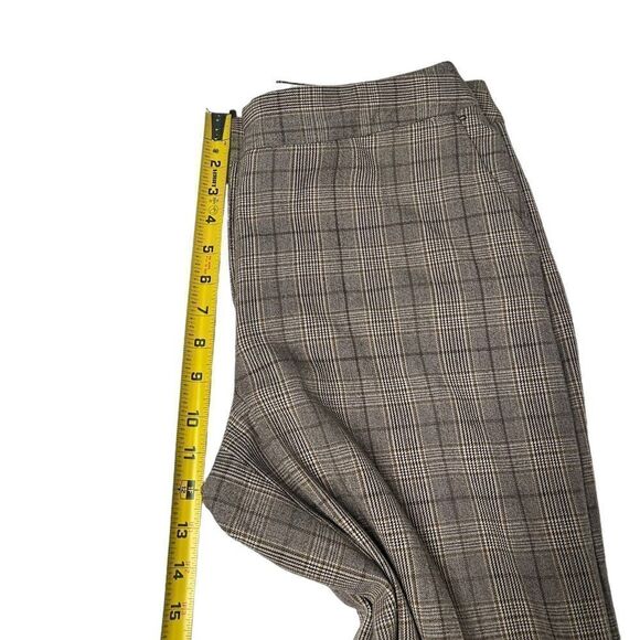 Vintage Dalia Collection Brown Plaid Wide Leg Pants Bootcut Academia Business - Picture 11 of 11
